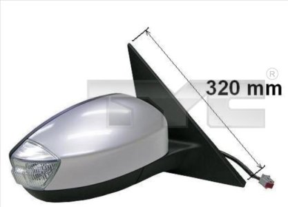 LUSTERKO ZEWNĘTRZNE FORD