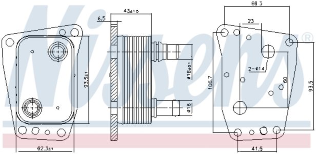 CHŁODNICA OLEJU CITROEN FORD