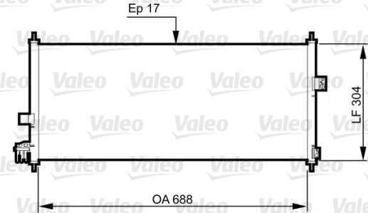 CHŁODNICA KLIMATYZACJI VALEO 814328 92100BM400 NISSAN