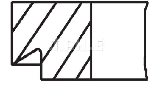 Pierścienie tłokowe MAHLE 03902V0 40837860