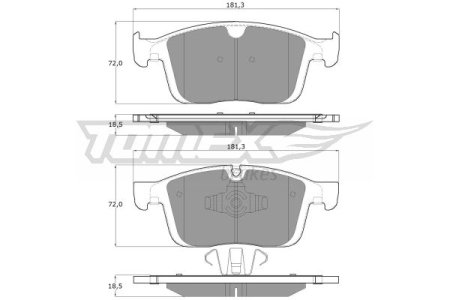 KLOCKI HAMULC. VOLVO XC60  15- PRZÓD