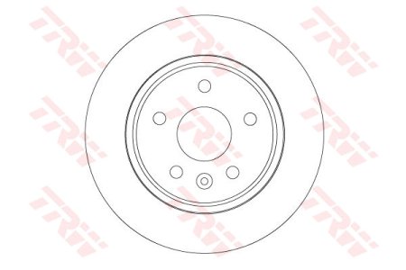 Tarcza hamulcowa TRW DF6846 13509119 OPEL ASTRA K  15- TYŁ