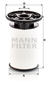 FILTR PALIWA MANN-FILTER PU7014Z 1638149580 FIAT ALFA ROMEO 2,2 BLU HDI 17