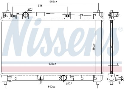 CHŁODNICA SILNIKA TOYOTA