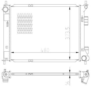 CHŁODNICA SILNIKA HYUNDAI