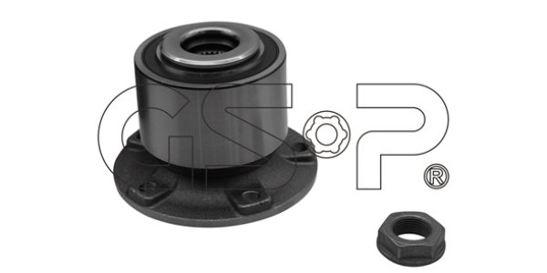 ŁOŻYSKO, ZESTAW NAPRAWCZY PIASTY CITROEN, PEUGEOT