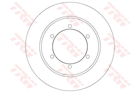 Tarcza hamulcowa TRW DF6790 43206MB600 NISSAN CABSTAR  06- TYŁ (-ABS)