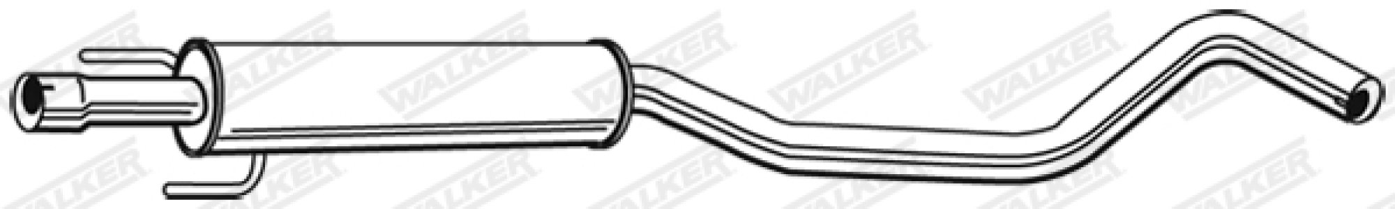 TŁUMIK ŚRODKOWY OPEL