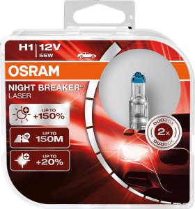 ŻARÓWKA H1 55W 12V NIGHT BREAKER LASER +150%