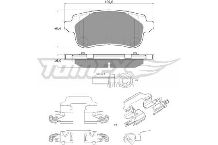 KLOCKI HAMULC. RENAULT ESPACE V  15- TYŁ