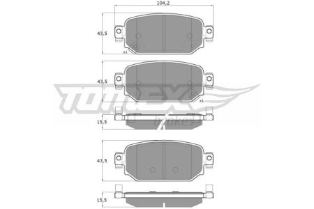 KLOCKI HAMULC. MAZDA 3  16- TYŁ