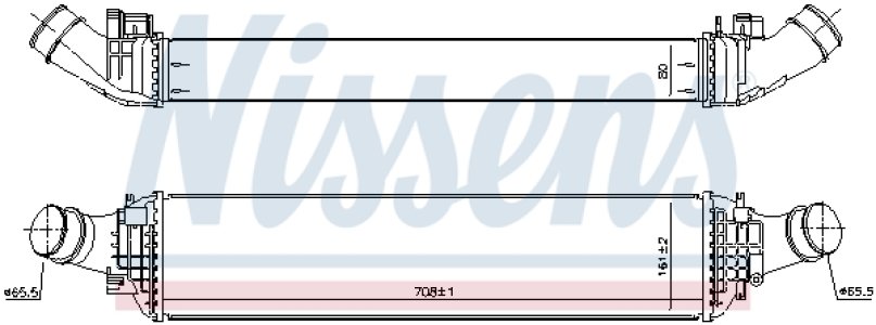 INTERCOOLER NISSENS 961468 4G0145805L AUDI 