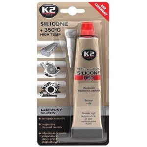 K2-SILIKON CZERWONY 85G 350 ST.