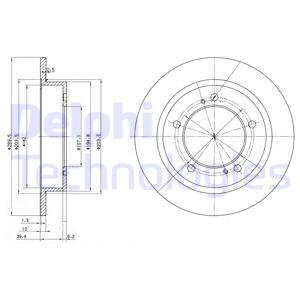 TARCZA HAMULCOWA DELPHI BG2584 SUZUKI