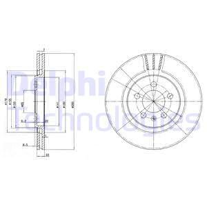TARCZA HAMULCOWA DELPHI BG2713 