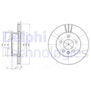 TARCZA HHAMULCOWA DELPHI BG2717 VW TRANSPORTER T4
