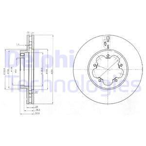 TARCZA HAM.FORD TRANSIT 06- DELPHI BG4007 