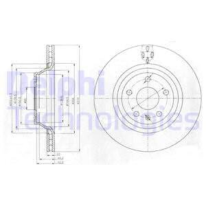 TARCZA HAMULCOWA DELPHI BG4090 AUDI A3/TT
