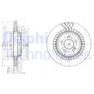TARCZA HAMULCOWA DELPHI BG4144  MERCEDES S 05-
