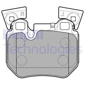 KLOCKI HAMULCOWE BMW 1/3 DELPHI LP2121 
