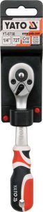 KLUCZ NASADOWY GRZECHOTKA WYGIĘTA 1/4 YATO YT 0730 
