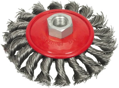 SZCZOTKA TARCZOWA 100MM,DRUT SPLATANY