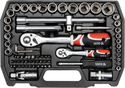 ZESTAW NARZEDZIOWY 1/2 1/4 72 CZ. YATO YT-38782 