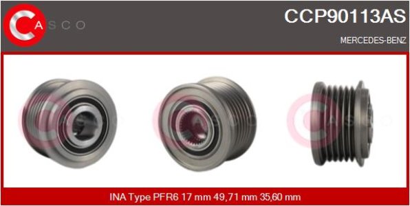 KOLO PASOWE WOLNOBIEZNE ALTERNATORA