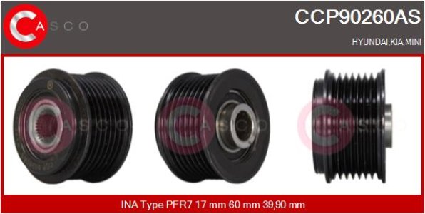 KOLO PASOWE WOLNOBIEZNE ALTERNATORA