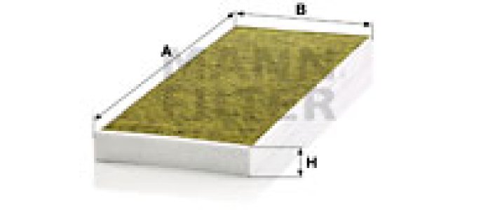 FILTR KABINY WEGLOWY Z POLIFENOLEM