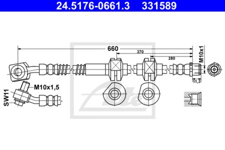 PRZEWOD HAM.PRZOD PRAWY