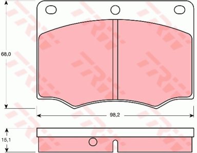 Klocki hamulcowe TRW GDB674 20578151