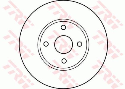 Tarcza hamulcowa TRW DF4121 N0263325XC