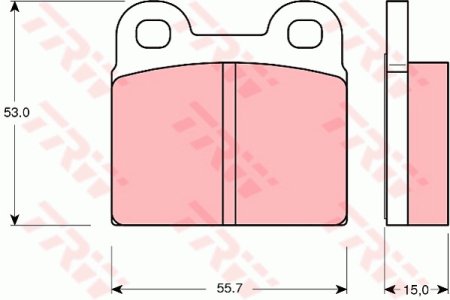 Klocki hamulcowe TRW GDB102 20009150