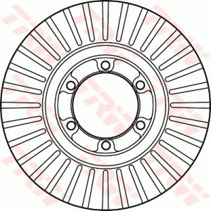 Tarcza hamulcowa TRW DF6022 HQ232405