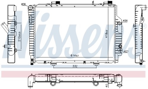 Chłodnica silnika NISSENS 62522 2025008203