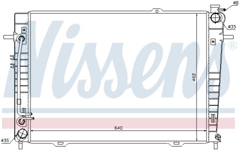 Chłodnica silnika NISSENS 67486 253102E500