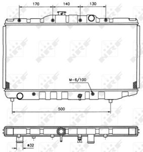 Chłodnica silnika NRF 526711 1640015190