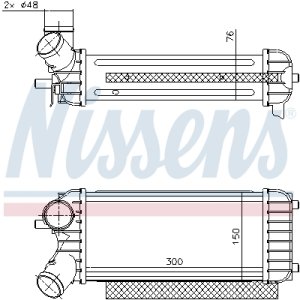 Intercooler NISSENS 96491 1747987