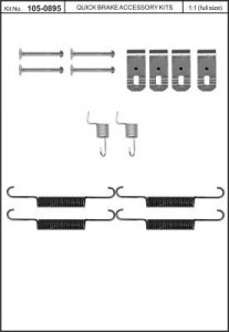 Sprężynki szczęk hamulcowych QUICK BRAKE 105-0895 0895Q