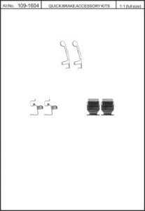Zest. mont. klocków hamulcowych QUICK BRAKE 109-1604 4741604000