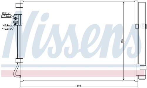 Chłodnica klimatyzacji z osuszaczem NISSENS 940243 