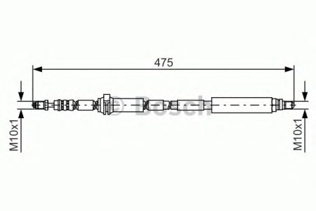 Przewód hamulcowy giętki BOSCH 1987481449 