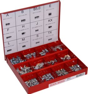 ZESTAW NAKRĘTEK I ZŁĄCZEK - 110 ELEMENTÓW