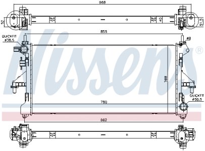 CHŁODNICA SILNIKA FIAT