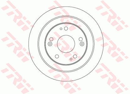 Tarcza hamulcowa TRW DF6526 42510TV0E00 HONDA CIVIC IX  12- TYŁ