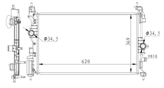 CHŁODNICA SILNIKA OPEL