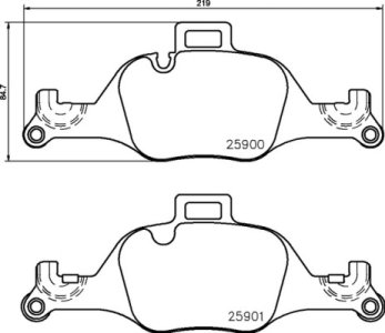 Klocki hamulcowe BREMBO P06107 34116875396 BMW 5 G30,F90  16- PRZÓD