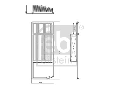 Filtr powietrza FEBI BILSTEIN 101663 52000306  FIAT