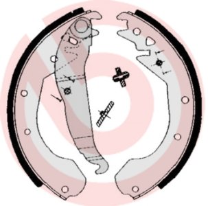 Szczęki hamulcowe BREMBO S59510 1605594